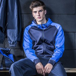 Panelled sports hoodie