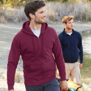 Classic 80/20 hooded sweatshirt jacket